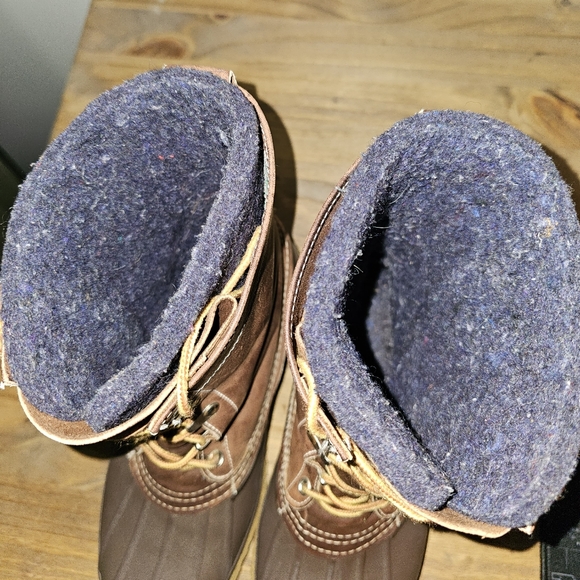 Vintage L.L.Bean Leather Freeport,ME.Insulated Up Duck Boots Size:7 - Picture 5 of 8